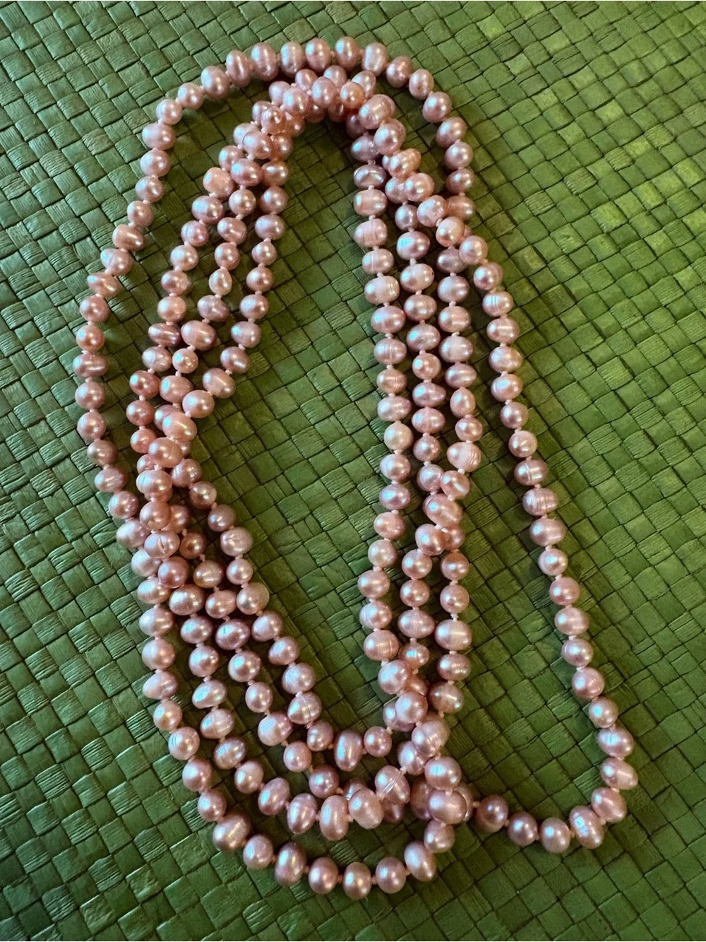 Fresh Water Pearl Beaded and Knotted Necklace - Picture 1 of 1